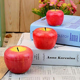 Festive Candles Apple Shaped Tea Light Candles for Home Decor Table Center Birthday Christmas Party - Rear View