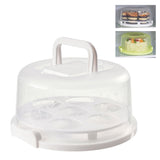Cake Carrier Cover Cake Stand with Lid Dessert Serving Platter with Handle Cupcake Holder Pies Display with Base