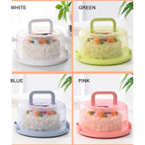 Cake Carrier Cover Cake Stand with Lid Dessert Serving Platter with Handle Cupcake Holder Pies Display with Base