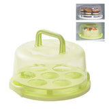 Cake Carrier Cover Cake Stand with Lid Dessert Serving Platter with Handle Cupcake Holder Pies Display with Base