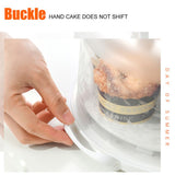 Cake Carrier Cover Cake Stand with Lid Dessert Serving Platter with Handle Cupcake Holder Pies Display with Base - Extra Image