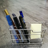 Stainless Steel Tooth Brush Holder Electric Toothbrush Holder Stand Multifunction Waterproof Punch Free Bathroom Storage Organizer - Top-Down View