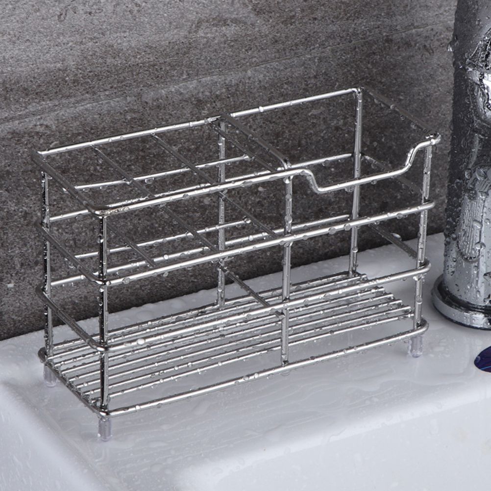 Stainless Steel Tooth Brush Holder Electric Toothbrush Holder Stand Multifunction Waterproof Punch Free Bathroom Storage Organizer