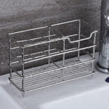 Stainless Steel Tooth Brush Holder Electric Toothbrush Holder Stand Multifunction Waterproof Punch Free Bathroom Storage Organizer - 45-Degree Angle