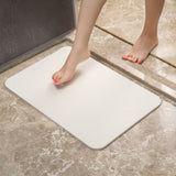 Diatomite Bath Mat Quick Drying Shower Mat Absorbent Non Slip Foot Pad