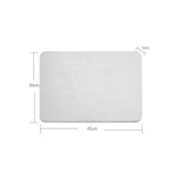 Diatomite Bath Mat Quick Drying Shower Mat Absorbent Non Slip Foot Pad - Front View