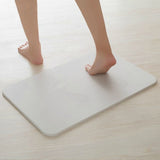 Diatomite Bath Mat Quick Drying Shower Mat Absorbent Non Slip Foot Pad - Top-Down View