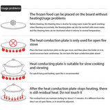Heat Conduction Plate for Gas Stove Thawing Plate Heat Conduction Plate for Household Kitchen Cookware Pot Protection