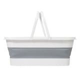 Collapsible Mop Bucket Portable Plastic Bucket Folding Storage Basket with Handle