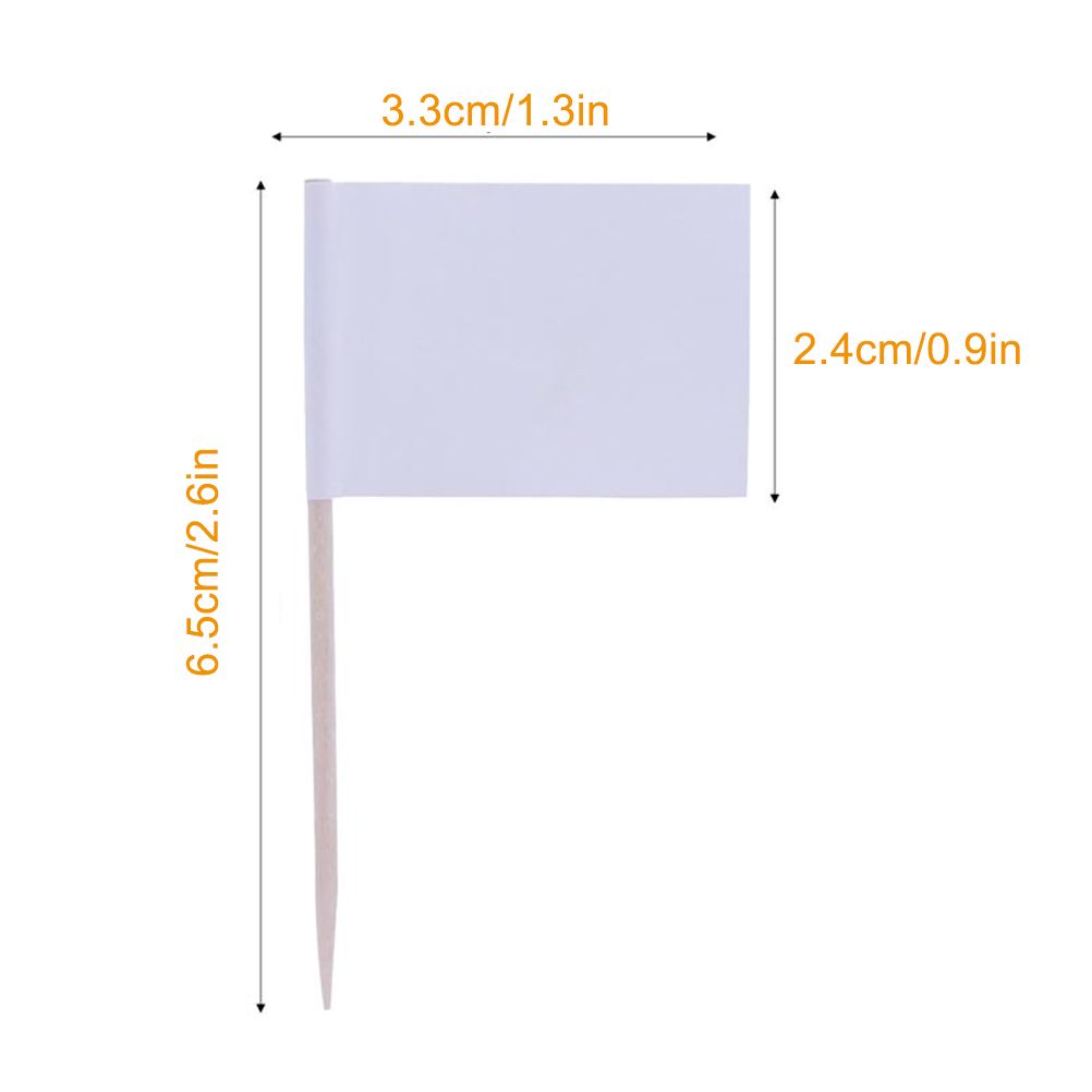 100Pcs Flag Cupcake Toppers Toothpick Flags Cheese Markers Sticks Flag Topper for Party Cake Food Cheeseplate Appetizers