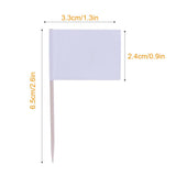 100Pcs Flag Cupcake Toppers Toothpick Flags Cheese Markers Sticks Flag Topper for Party Cake Food Cheeseplate Appetizers