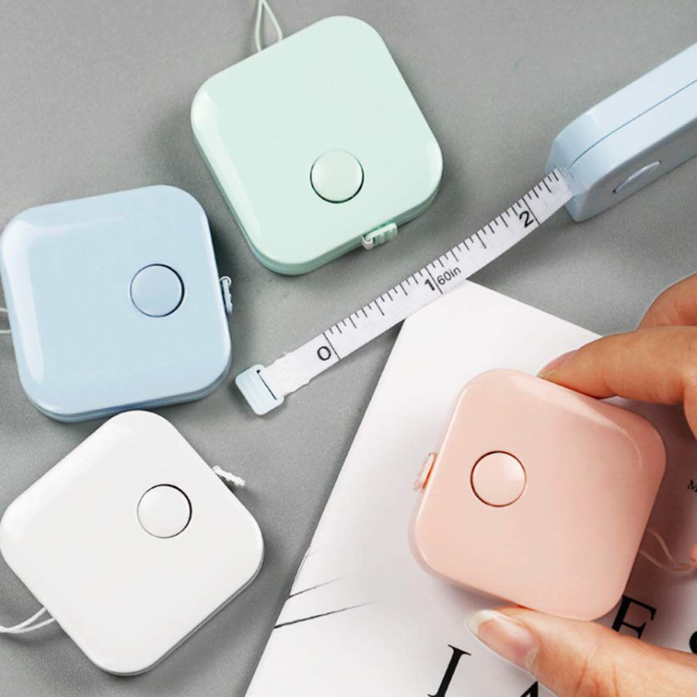 Random Mini Small Tape Measure Portable 1.5m Clothing Ruler Soft Ruler Telescopic Tape Measure