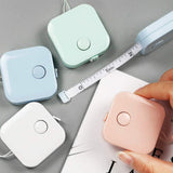 Random Mini Small Tape Measure Portable 1.5m Clothing Ruler Soft Ruler Telescopic Tape Measure - Top-Down View