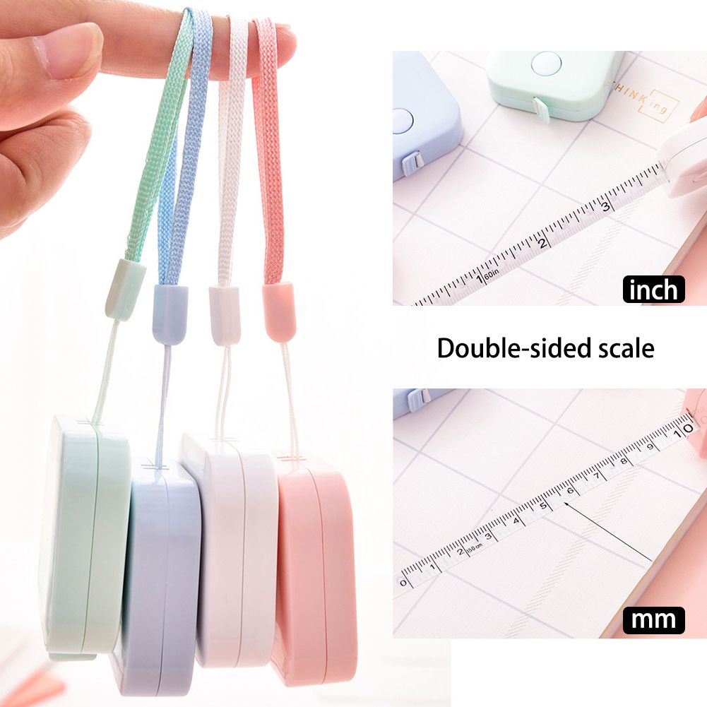 Random Mini Small Tape Measure Portable 1.5m Clothing Ruler Soft Ruler Telescopic Tape Measure