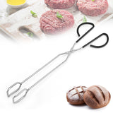 Stainless Steel Scissor Tongs Food Meat Scissor Kitchen Food Baking Bread Clamp Barbecue Grilling Tong - Side View