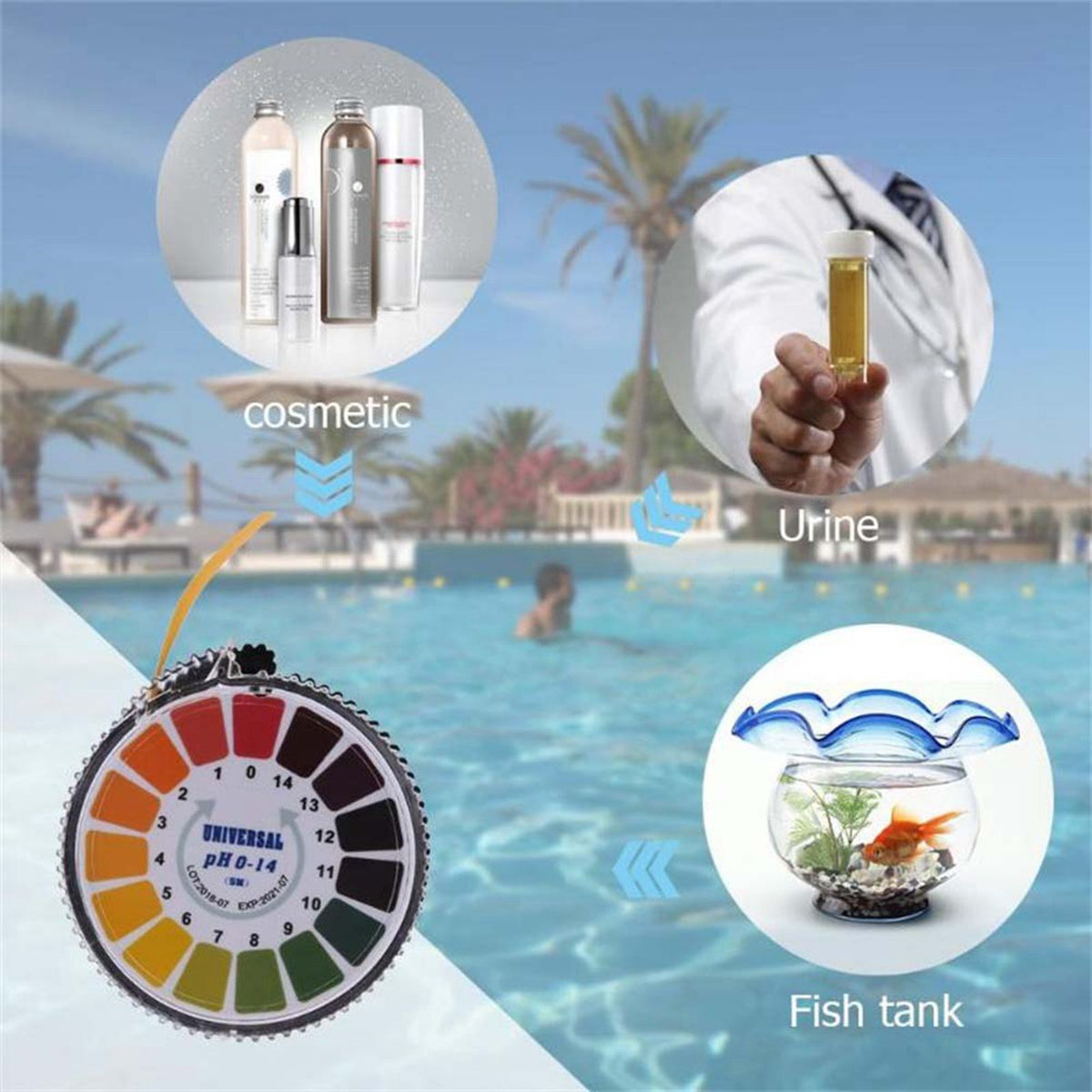 5m/roll PH Test Paper PH Level Test Strips PH Measure Paper for Water Saliva
