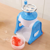 Hand Crank Shaved Ice Cream Machine Slushie Machine for Snow Cone Margarita Frozen Cocktails Healthy Snacks - Rear View