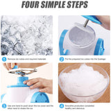Hand Crank Shaved Ice Cream Machine Slushie Machine for Snow Cone Margarita Frozen Cocktails Healthy Snacks