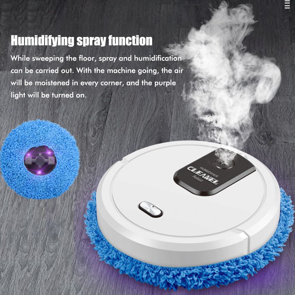 Robotic Cleaner Smart Mobile Humidifier Multifunction Wet Mopping for Cleaning Tile Wood Floors Marble