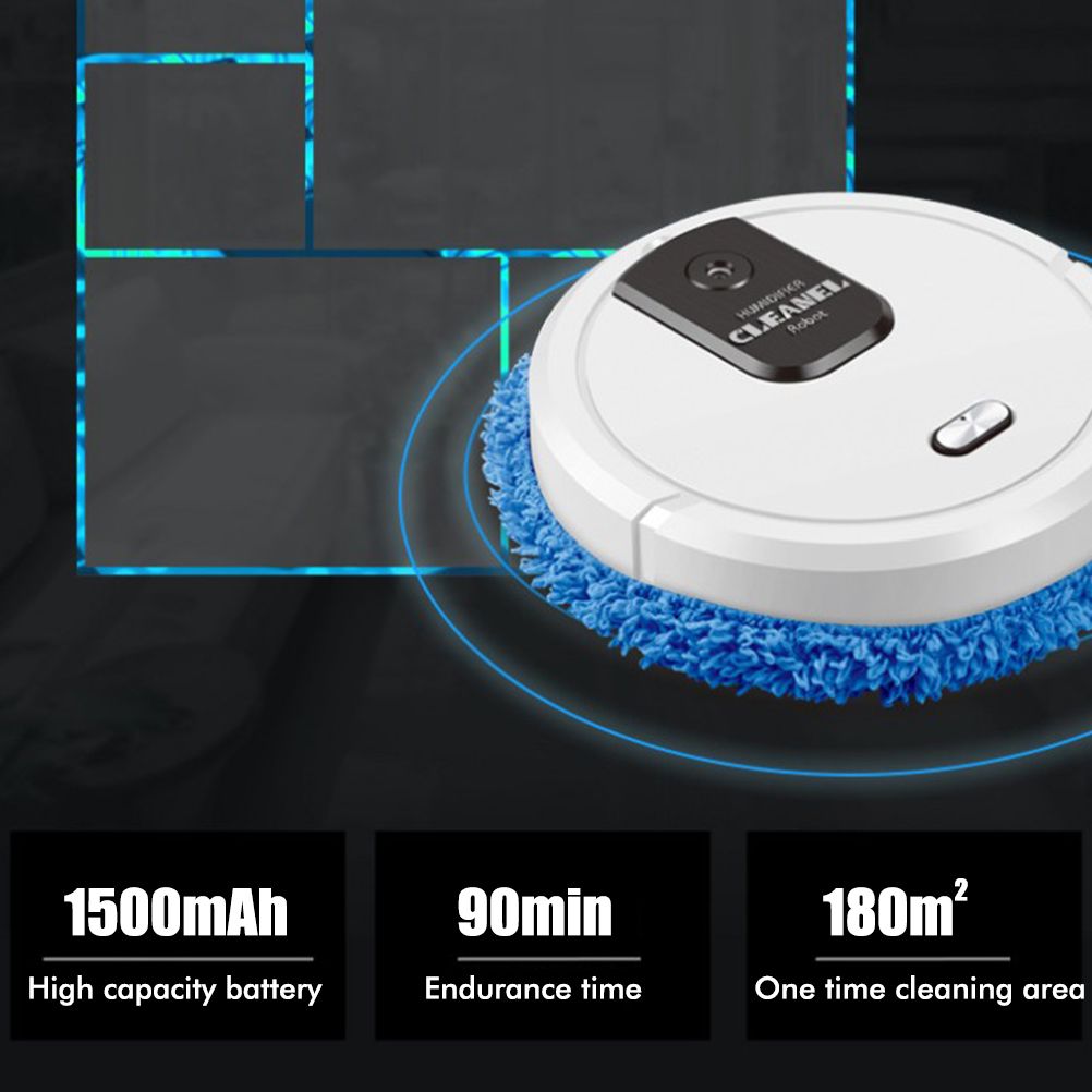 Robotic Cleaner Smart Mobile Humidifier Multifunction Wet Mopping for Cleaning Tile Wood Floors Marble
