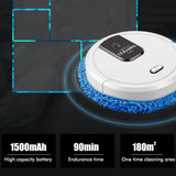 Robotic Cleaner Smart Mobile Humidifier Multifunction Wet Mopping for Cleaning Tile Wood Floors Marble - 45-Degree Angle
