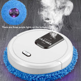 Robotic Cleaner Smart Mobile Humidifier Multifunction Wet Mopping for Cleaning Tile Wood Floors Marble - Rear View