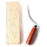 Stainless Steel Coconut Stripper with Durable Wooden Handle Coconut Opener for Kitchen Home Coconut Scraper Tools