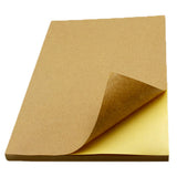 50 Sheet A4 Brown Kraft Sticker Paper Sheet Self Adhesive Label Inkjet Printer