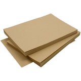 50 Sheet A4 Brown Kraft Sticker Paper Sheet Self Adhesive Label Inkjet Printer - Side View