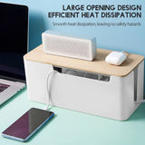Cable Management Box Cable Organizer Box Wire Management Organizer Cover Hider for Desktop Home Office Kitchen