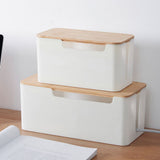 Cable Management Box Cable Organizer Box Wire Management Organizer Cover Hider for Desktop Home Office Kitchen - Extra Image