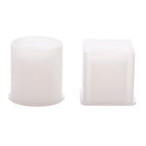 2PCS DIY Silicone Pen Molds Cube and Cylinder Resin Molds Pen Holder Mold for Craft Making - Front View