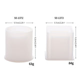 2PCS DIY Silicone Pen Molds Cube and Cylinder Resin Molds Pen Holder Mold for Craft Making - Side View