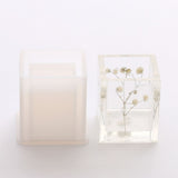 2PCS DIY Silicone Pen Molds Cube and Cylinder Resin Molds Pen Holder Mold for Craft Making