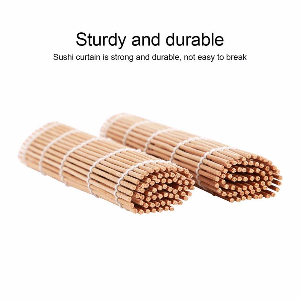 Bamboo Sushi Maker Set Sushi Rolling Mat Kits Sushi Curtain Blade Spoon and Chopsticks Set