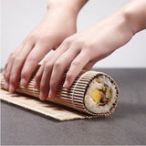 Bamboo Sushi Maker Set Sushi Rolling Mat Kits Sushi Curtain Blade Spoon and Chopsticks Set - 45-Degree Angle
