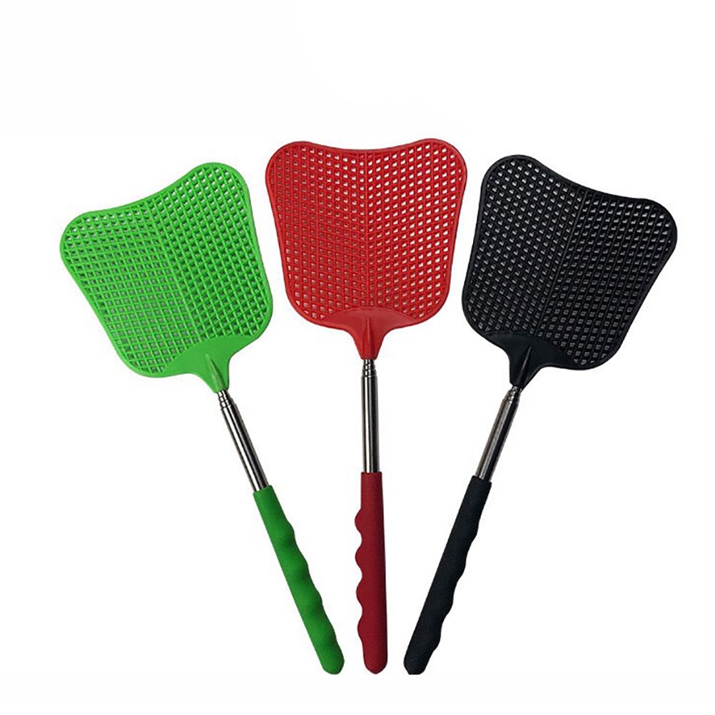 3pcs Stainless Steel Retractable Fly Swatter Fly Killer Anti Mosquito Insect Killer Tool