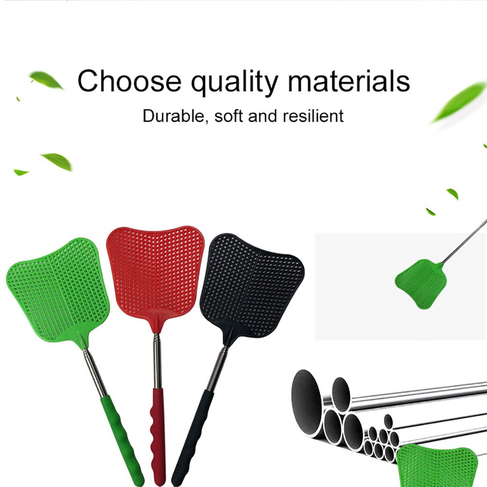 3pcs Stainless Steel Retractable Fly Swatter Fly Killer Anti Mosquito Insect Killer Tool