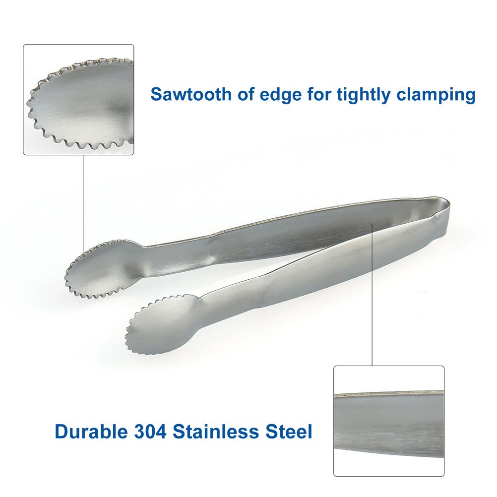 3PCS Stainless Steel Food Serving Tongs Mini Tongs for Sugar Tea Bag Kitchen Tool