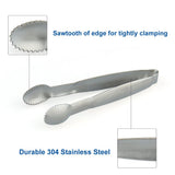3PCS Stainless Steel Food Serving Tongs Mini Tongs for Sugar Tea Bag Kitchen Tool