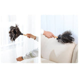 Anti Static Animal Feather Brush Soft Dust Cleaning Brush with Wooden Handle