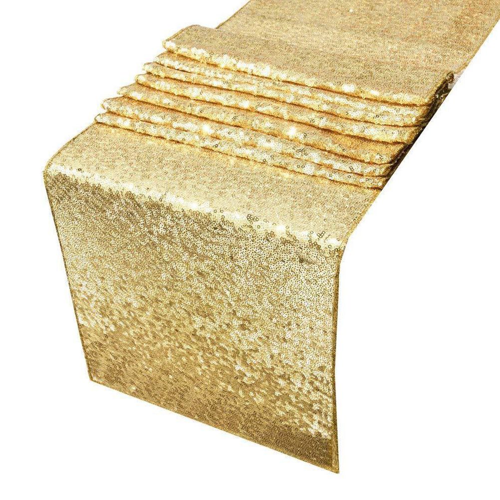 30x180cm Sparkly Sequin Table Runner Wedding Party Christmas Table Runner Tablecloth Decoration