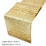 30x180cm Sparkly Sequin Table Runner Wedding Party Christmas Table Runner Tablecloth Decoration - Front View