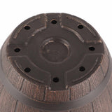 Imitation Wooden Barrel PP Resin Flower Pot Imitated Wood Planting Barrel - 45-Degree Angle