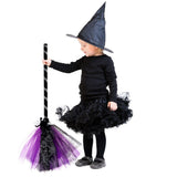 Halloween Witch Broom Cosplay Broom Prop for Halloween Costume Party
