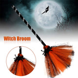 Halloween Witch Broom Cosplay Broom Prop for Halloween Costume Party