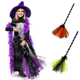 Halloween Witch Broom Cosplay Broom Prop for Halloween Costume Party