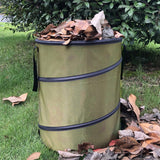 Collapsible Garden Waste Bag Oxford Cloth Bucket Reusable Container with 2 Carrying Handle for Garden Collecting Leaves 37.8 L