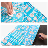 3 Sided Kitchen Splatter Guard Foldable Oil Proof Board Aluminum Foil Gas Stove Shield