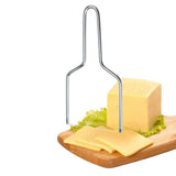 Cheese Slicing Tool Stainless Steel Cheese Cutter with Wire Handheld Butter Cutter Tools
